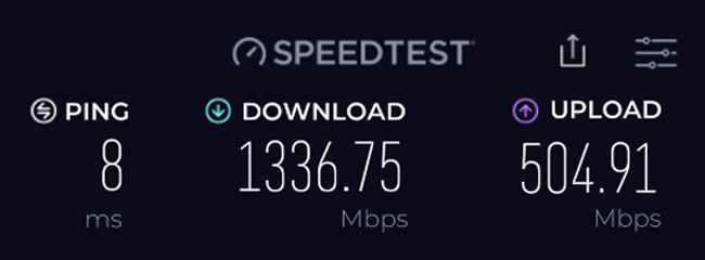 1350mbit speedtest